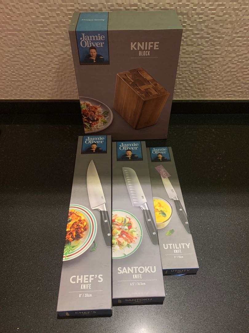 Jamie Oliver Knife set, Furniture & Home Living, Home Improvement