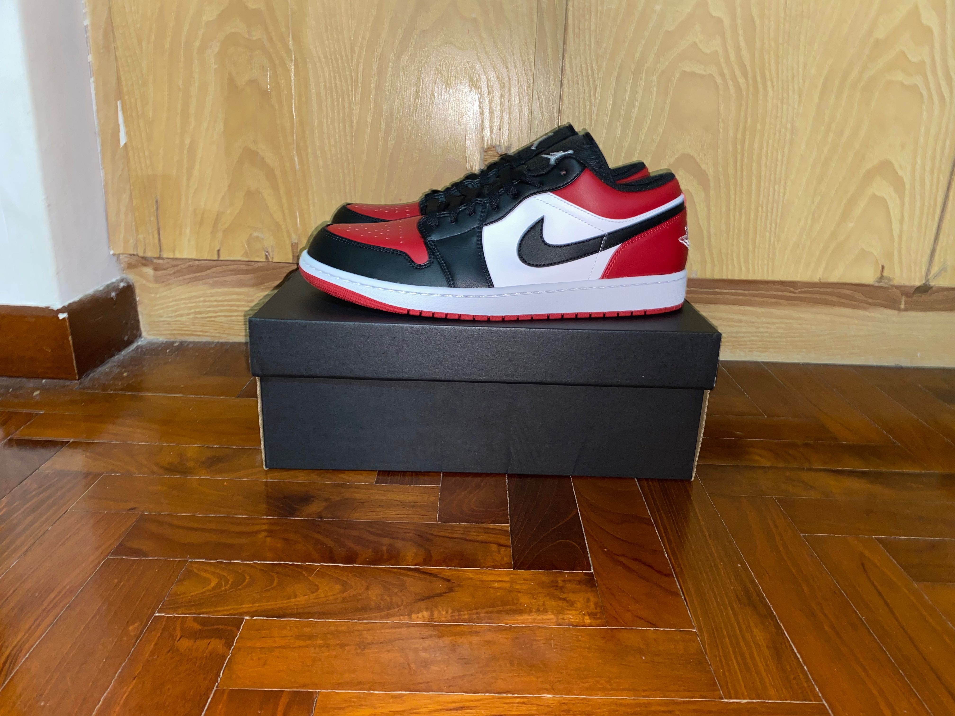 Jordan 1 low bred toe Men s Fashion Footwear Sneakers on Carousell