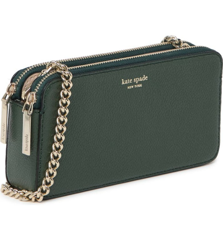 Kate Spade Margaux Double Zip mini crossbody bag, Women's Fashion