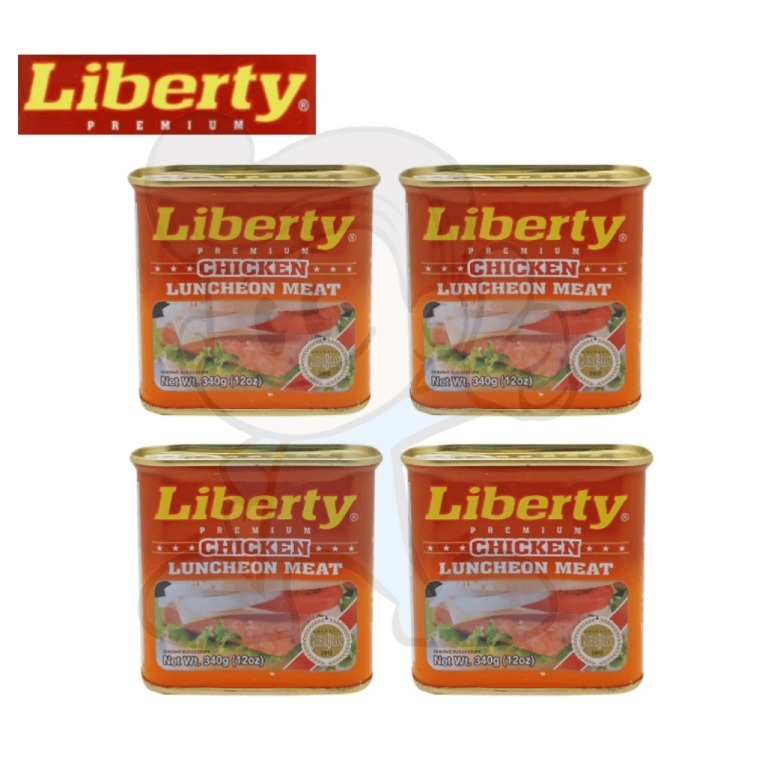 Liberty Premium Chicken Luncheon Meat (4 x 340g), Food & Drinks