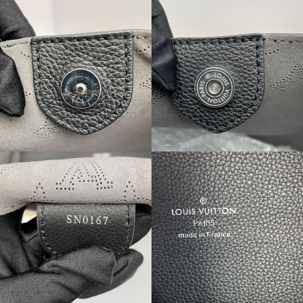 Louis Vuitton Mahina Leather Hina MM Noir M54354