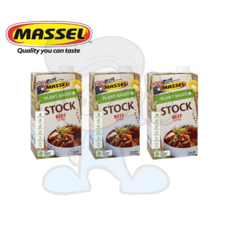 Massel Plant Based Stock Beef Style (3 x 1L), Food & Drinks, Other Food