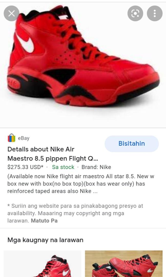NIKE AIR MAESTRO RED PIPPEN FLIGHT!, Men's Fashion, Footwear, Sneakers on  Carousell