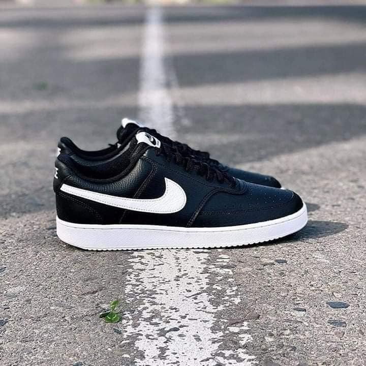 Nike Court Vision Low #39 Black/White #39 Men #39 s Fashion Footwear Sneakers