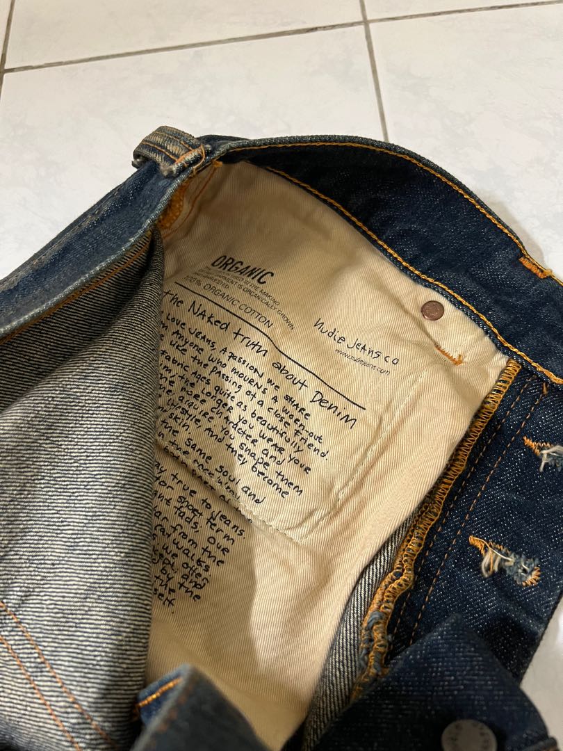 Nudie Grim Tim Replica Jean Stonemason 2 Size 32 x 32 Men s