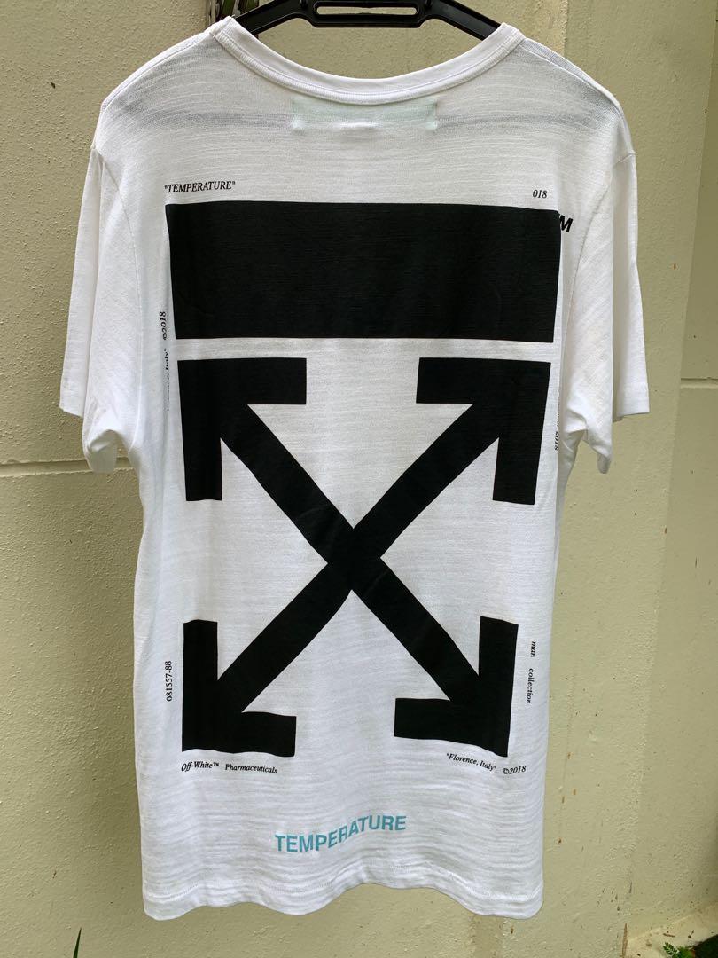 Off white pharmaceuticals tee hot sale