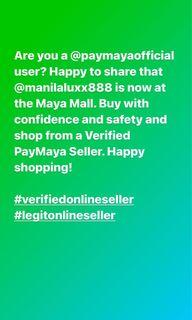 PayMaya Verified Seller