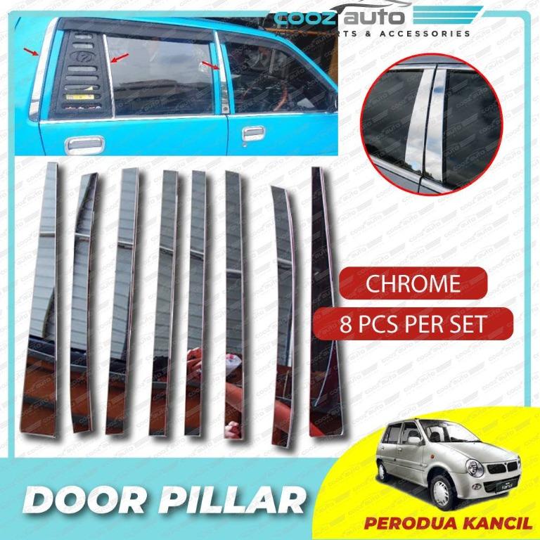 Perodua Kancil Chrome Door Window Pillar Trim Cover, Auto Accessories