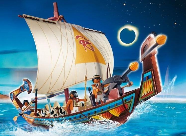 Playmobil 4241 Pharoah s Royal Ship Of Egypt 100 Complete Set