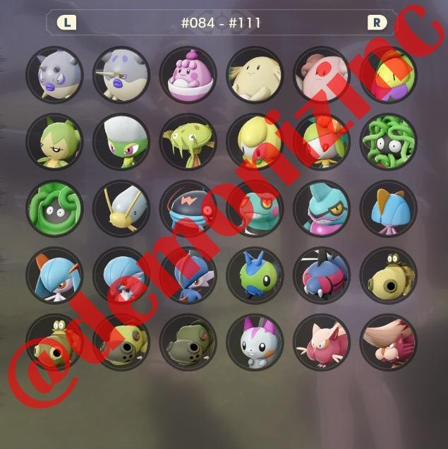 Pokemon Legends : Arceus Shiny Alpha Pokemon Complete Pokedex, Video ...