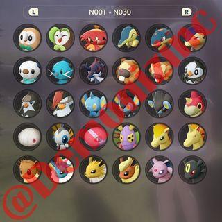 Pokemon Legends Arceus Normal Alpha Pokemon All 224 Available Immediately