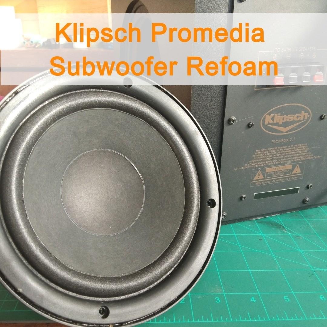 Promedia Subwoofer refoam, Audio, Soundbars, Speakers & Amplifiers on