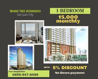 Promo! Pre-selling Studio,1bedroom,2bedroom condo, Mango Tree Residences San Juan City nr. Greenhills,Ortigas,Manila,Araneta,LRt