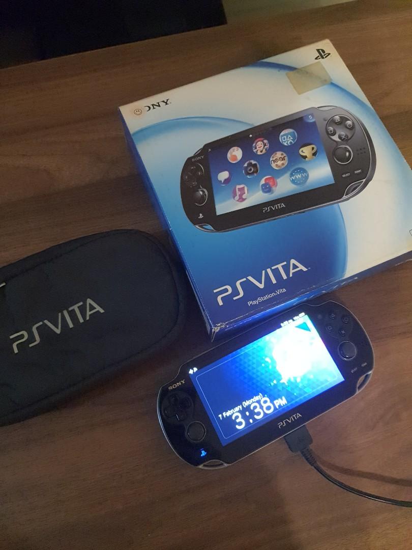PS Vita (OLED) PCH 1006 Crystal Black SD2Vita, Video Gaming, Video Game Consoles, PlayStation on