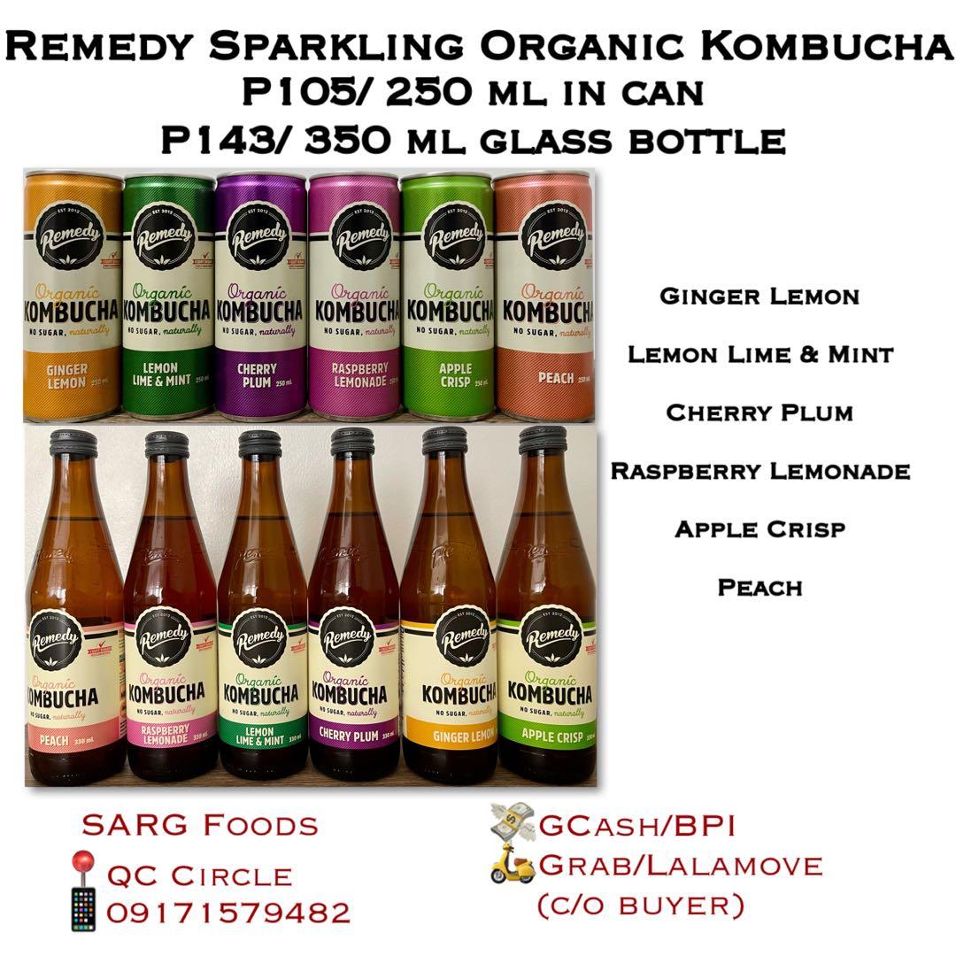 Remedy Sparkling Organic Kombucha, Food & Drinks, Beverages ...