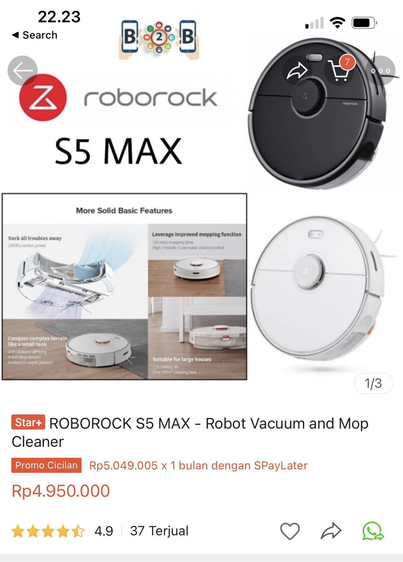 Roborock Vakum S5 Max | Robot Vakum 