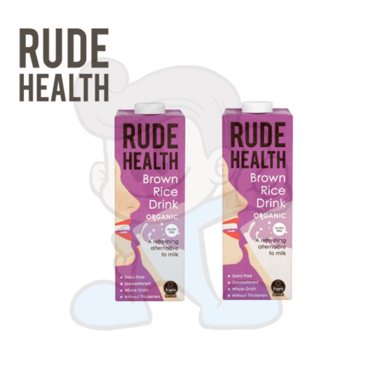 Rude Health Brown Rice Milk (2 x 1L), Food & Drinks, Beverages on Carousell