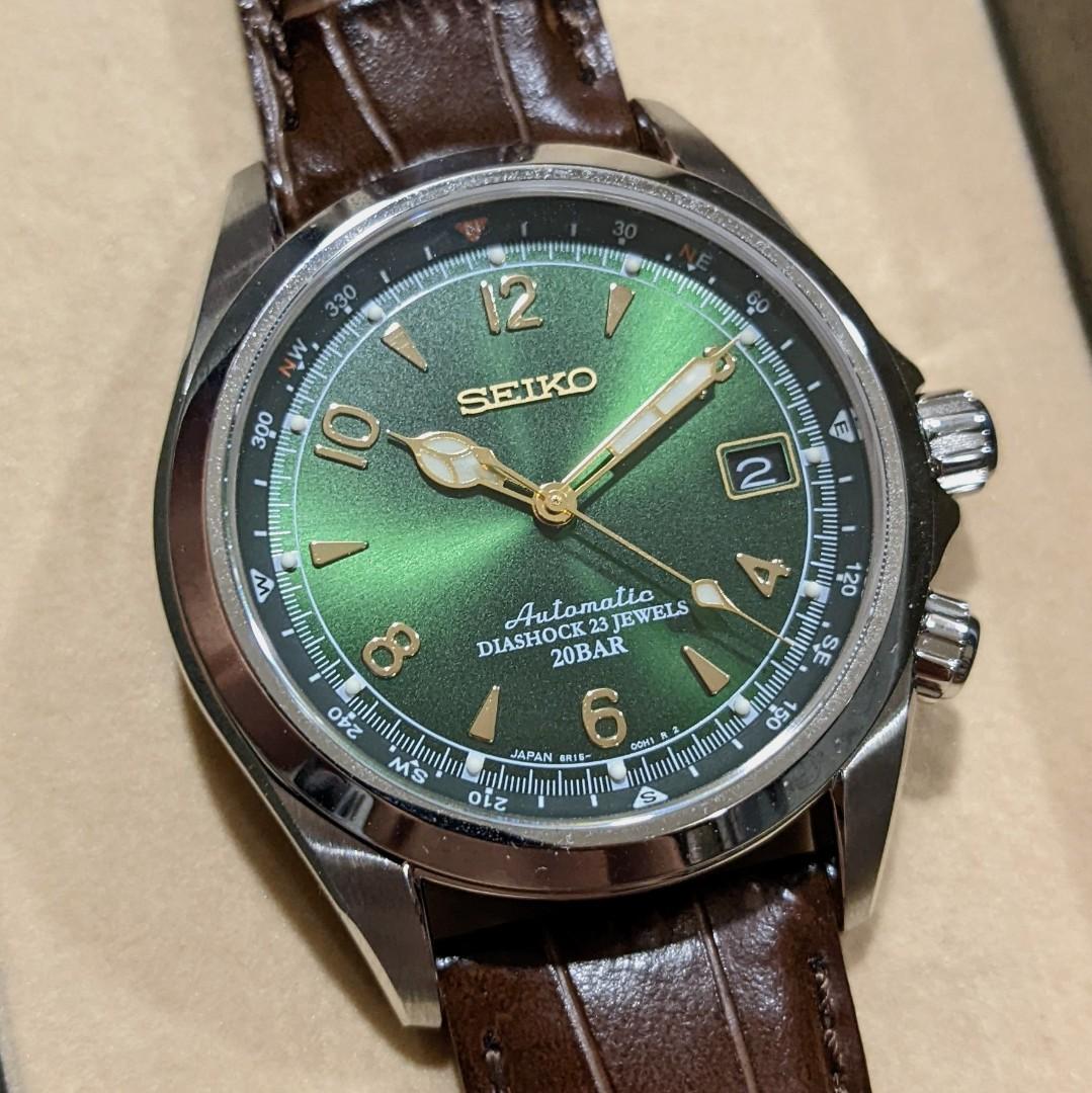 Seiko SARB017 JDM Green Alpinist BNIB Condition with Unworn Strap, Full  Tags and Manual from Gnomon Watches Dated Dec 2019 (Predecessor to Prospex  SPB121 SBDC091), Luxury, Watches on Carousell