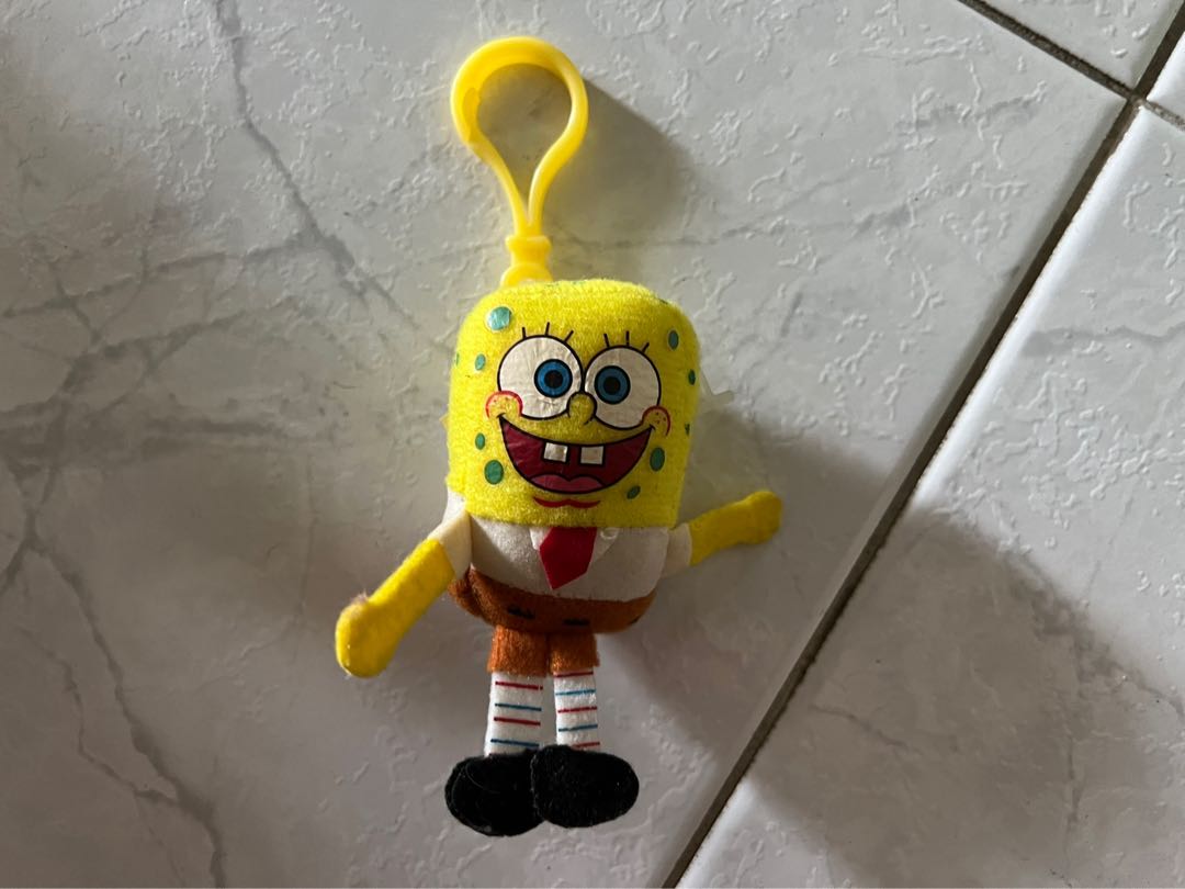 SpongeBob Squarepants keychain, Hobbies & Toys, Travel, Travel Essentials & Accessories on Carousell