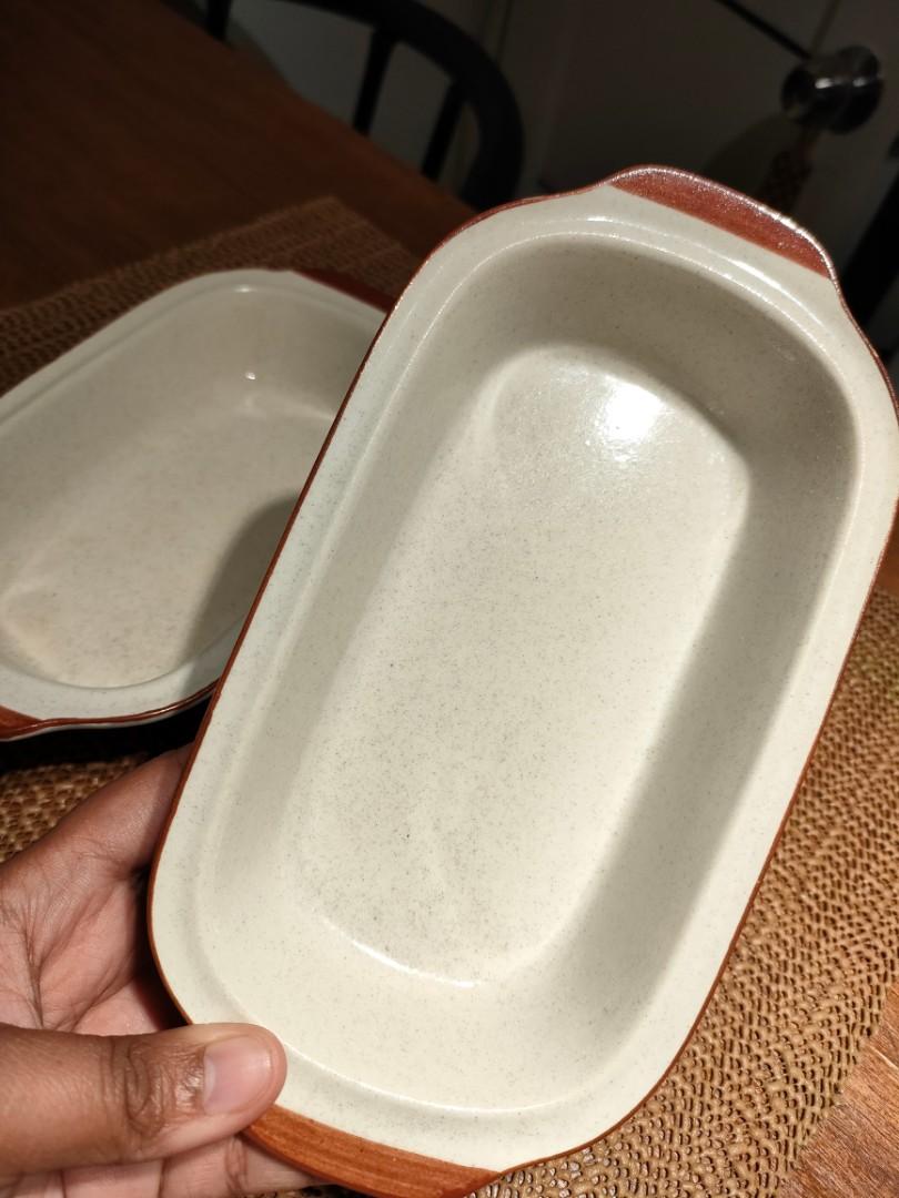 Stone Ceramic Serving Plate(Oven Safe) (Category: Bakeware) located in Baliuag. Submitted by importeditemsbykimi (Listing ID 1142147260, Image 2). Description: 2 pcs stoneware pwede sa oven.