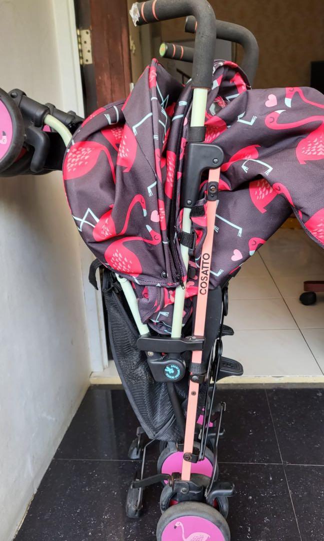 cosatto double stroller flamingo