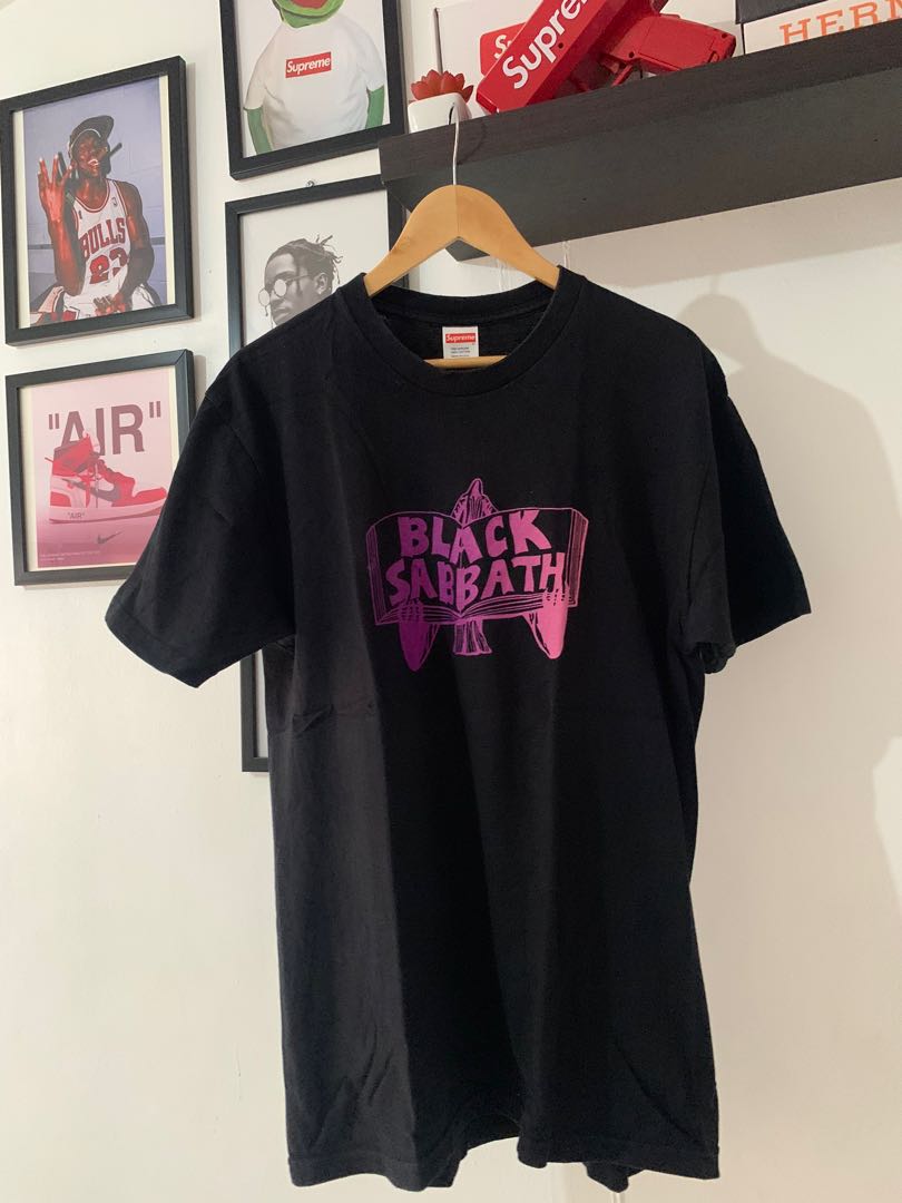 Supreme Black Sabbath Tee Men s Fashion Tops Sets Tshirts