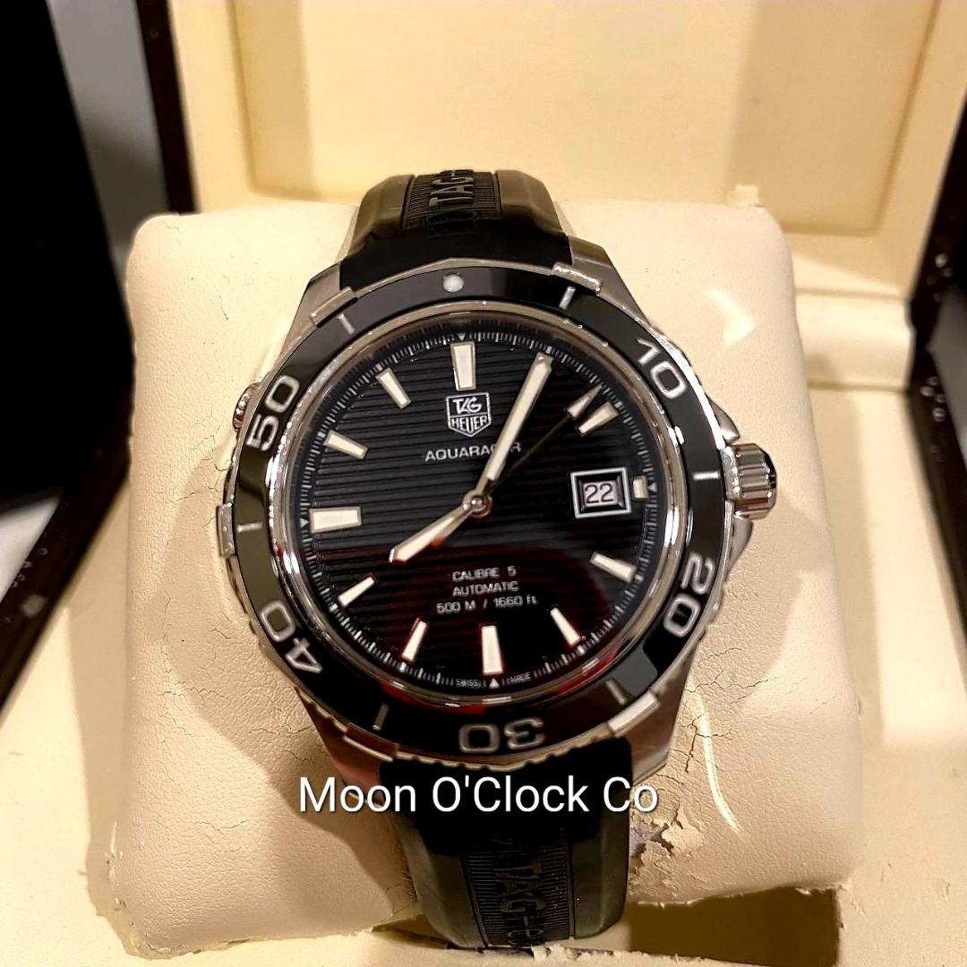 TAG Heuer Black Aquaracer 500M Automatic Luxury Watches on Carousell