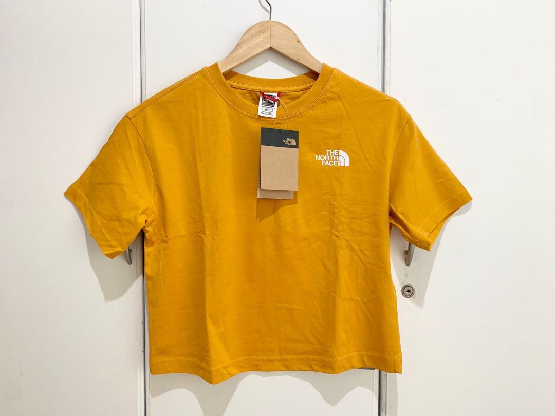 The North Face Mustard Cropped T-shirt 