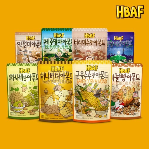 HBAF Almonds Assorted Flavors , Food & Drinks, Packaged & Instant Food