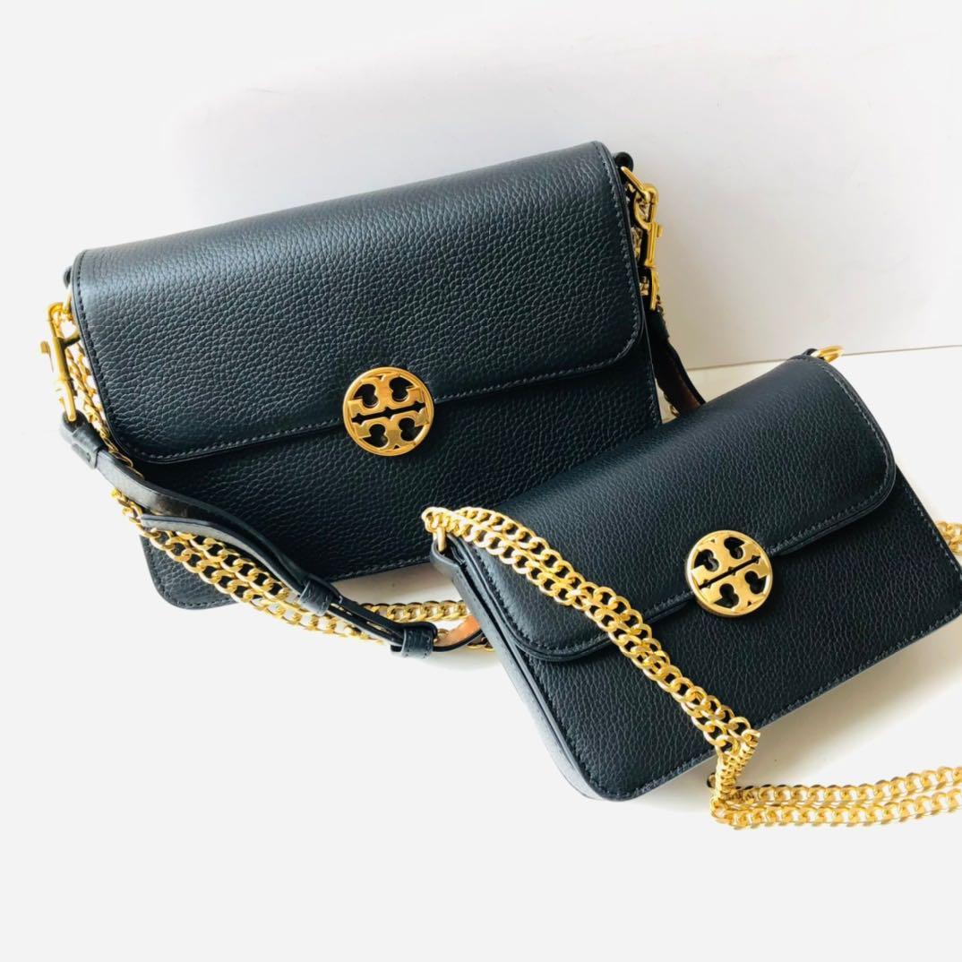 Tory Burch Chelsea Mini & Large Black, Women's Fashion, Bags & Wallets,  Purses & Pouches on Carousell