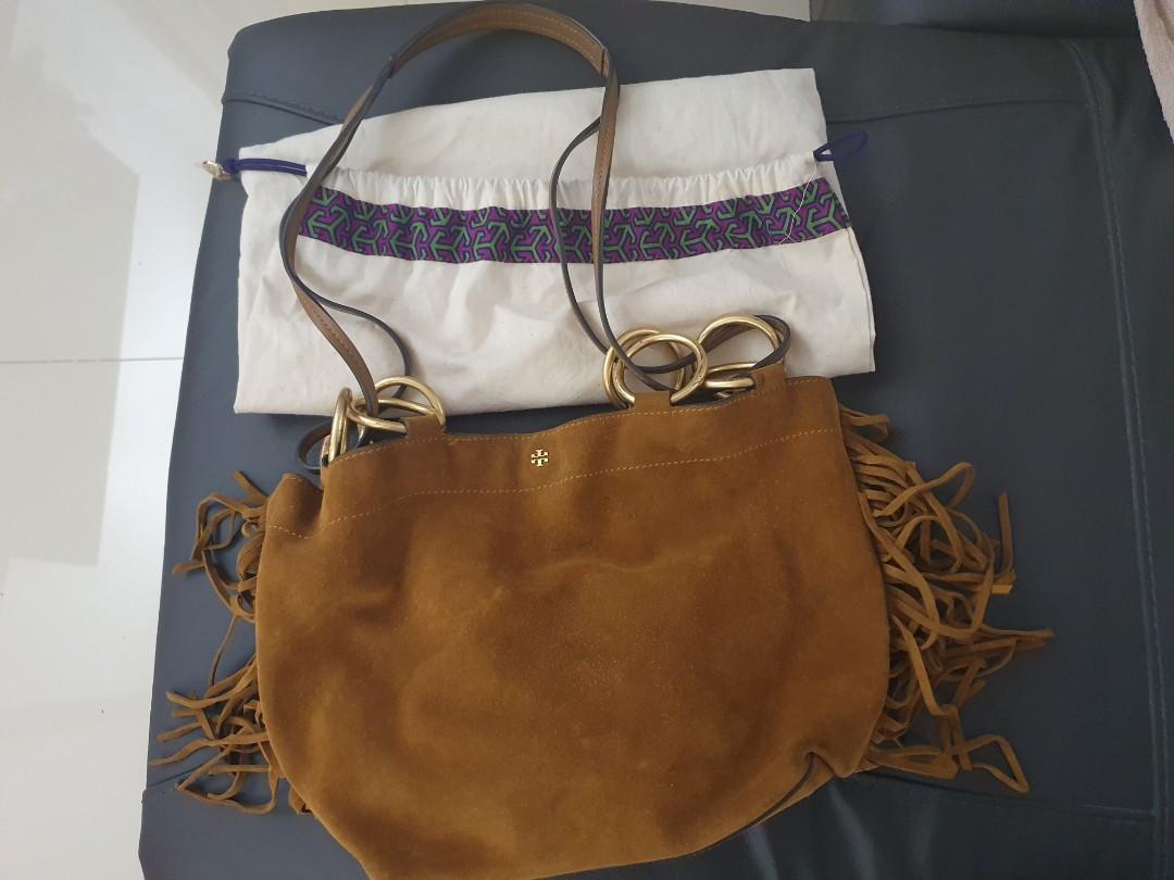 Tory burch Farrah suede sling bag