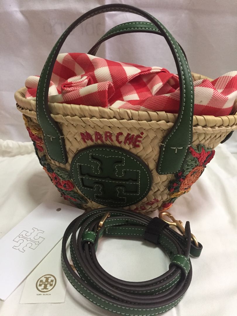 Tory Burch Woven Basket Bag, Luxury, Bags & Wallets on Carousell