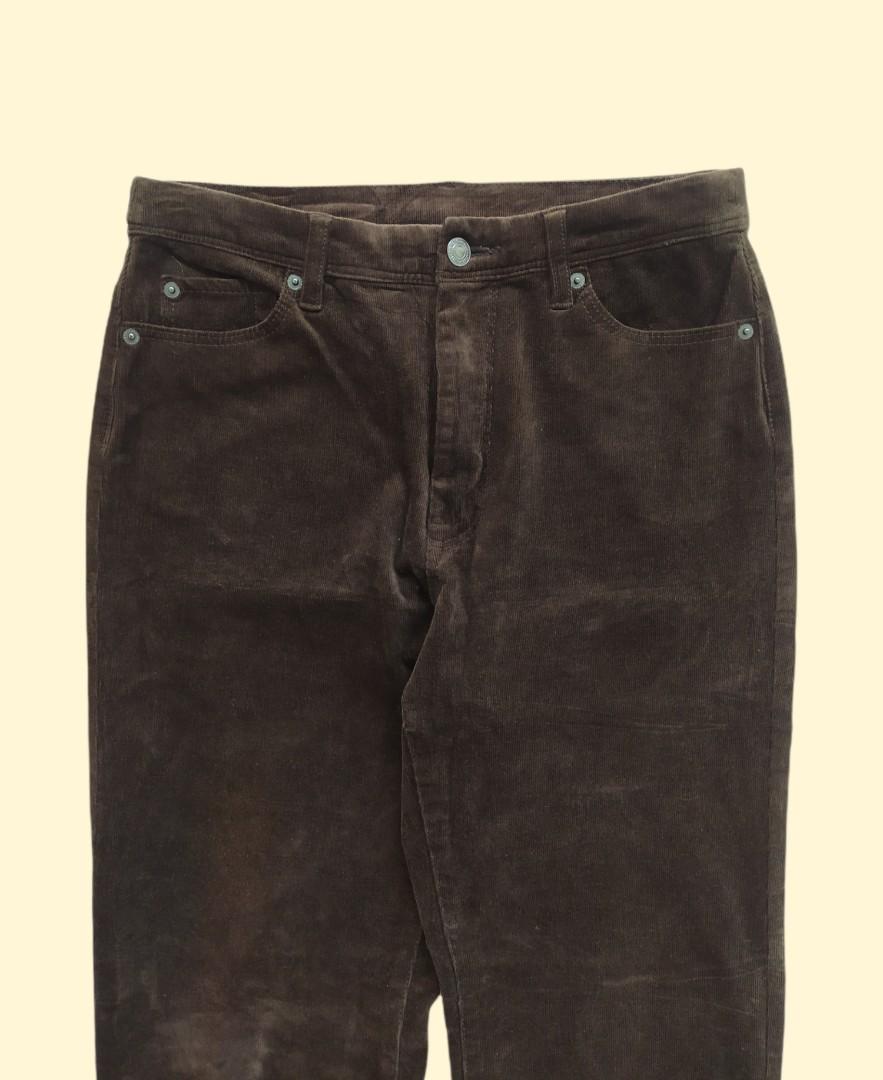 Unbranded Corduroy Pants Brown, Fesyen 