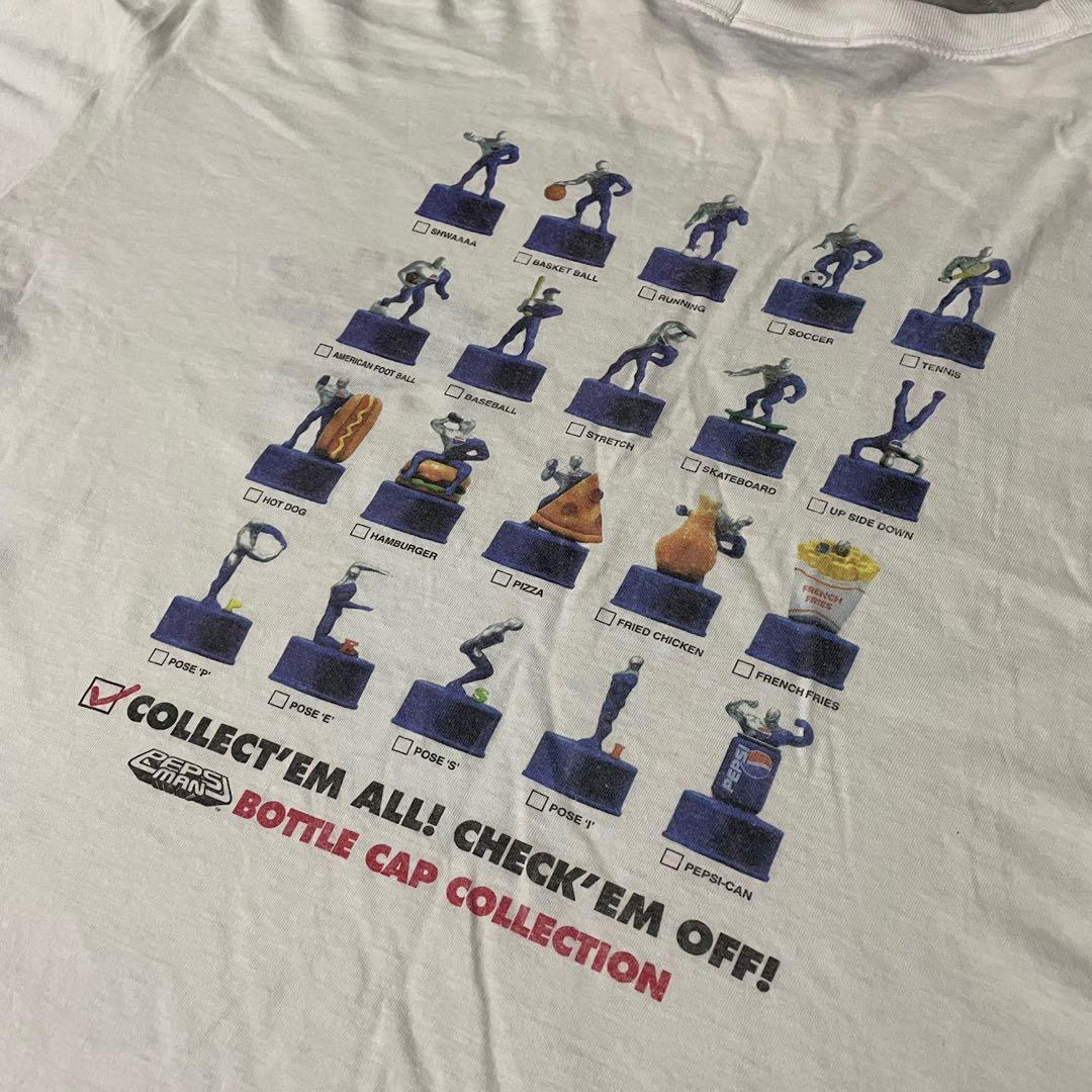 Vintage 90s PEPSI MAN I'm A Bottlecap Collector Single Stitch Tee, Men's  Fashion, Tops & Sets, Tshirts & Polo Shirts on Carousell
