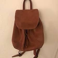 coach vintage brown leather backpack