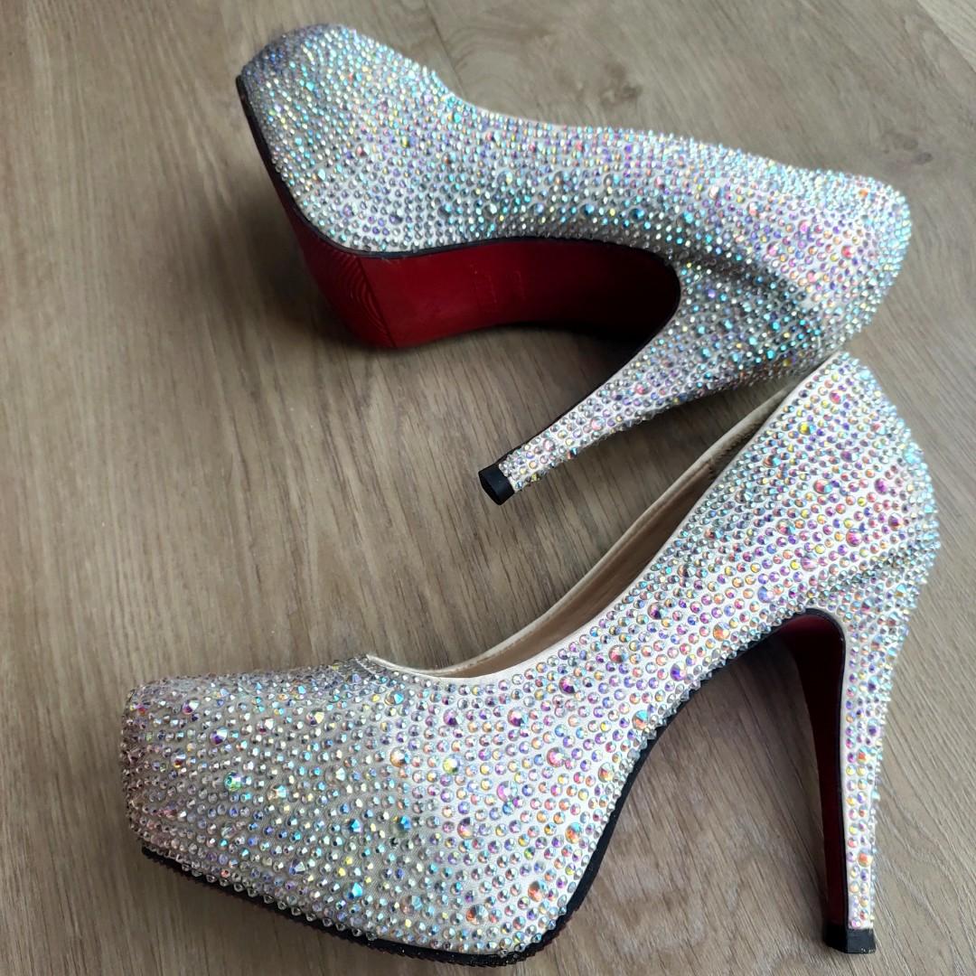 Wedding shoes new arrivals with diamonds
