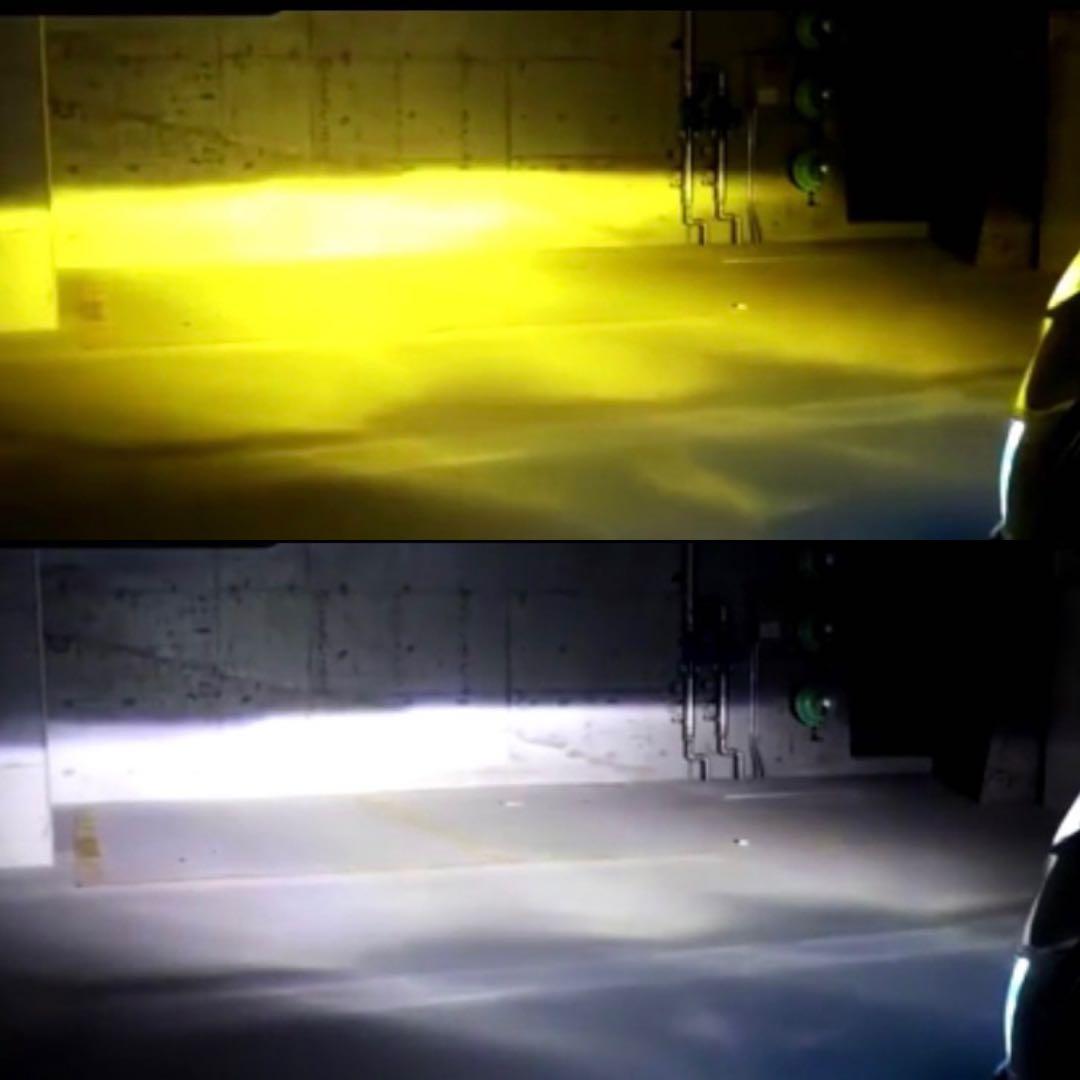 White and yellow dual color led headlight fog lights, Car Accessories
