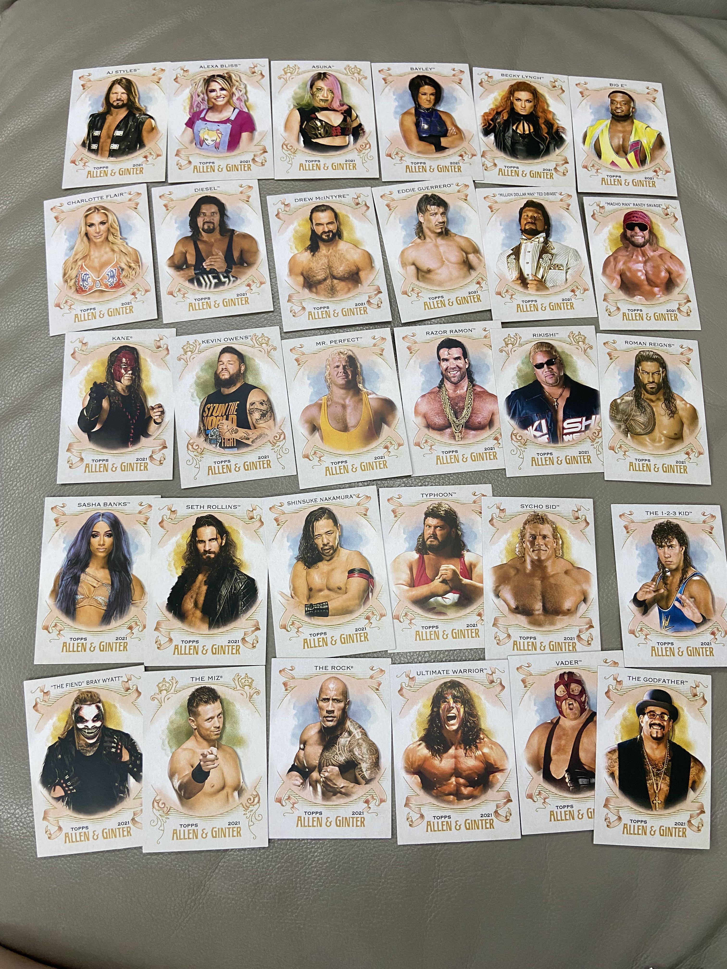 Razor Ramon Card Topps WWE Topps Heritage 2021 Allen & Ginter Complete Set Trading Cards Roman ...