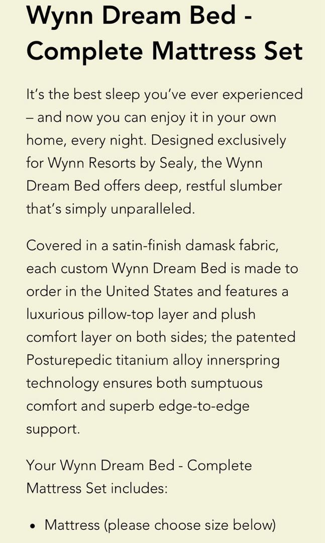 Sealy posturepedic wynn dream bed top