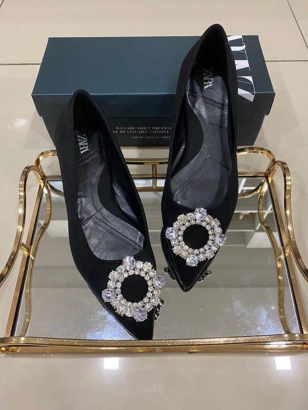Zara - Black \u0026 Leopard Flat shoes 