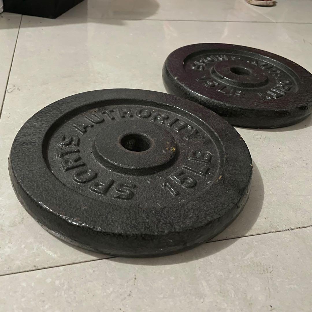 15 Lbs Sports Authority Plates, Sports Equipment, Exercise & Fitness