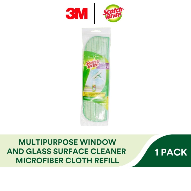 3M Scotch Brite Multi Purpose 3 in 1 Non Scratch Window and Glass