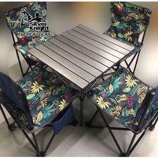 5in1 Foldable Picnic Table & 4 Chairs Set