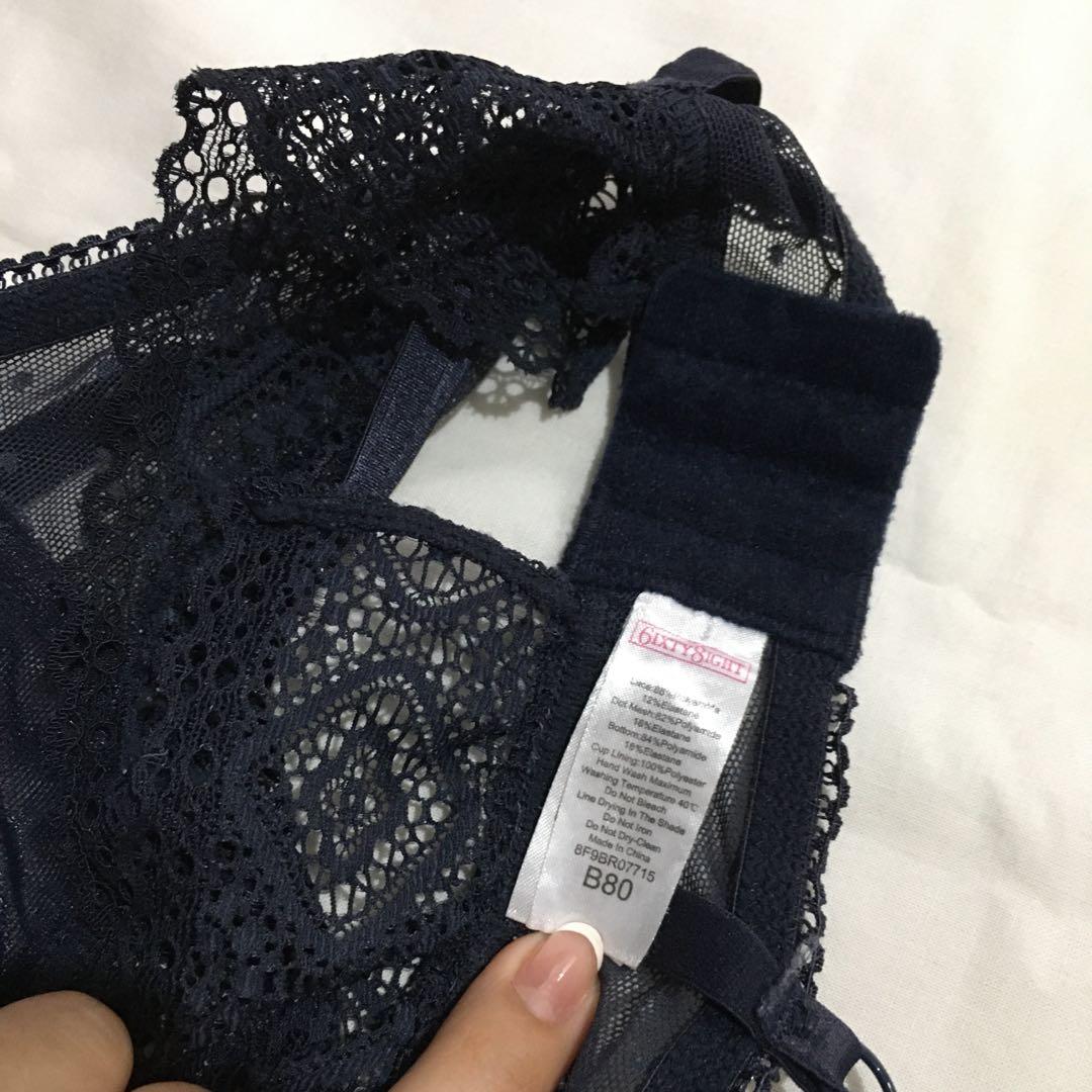 6ixty8ight Dark Blue lace brallete (Category: Undergarments & Loungewear) located in Quezon City. Submitted by thriftees21 (Listing ID 1142423256, Image 2). Description: lace bralette super good as new rare bralette 🥺 no haggle please small to medium .