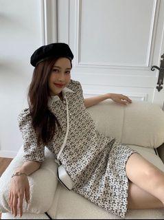 9.amez 小香風套裝 白