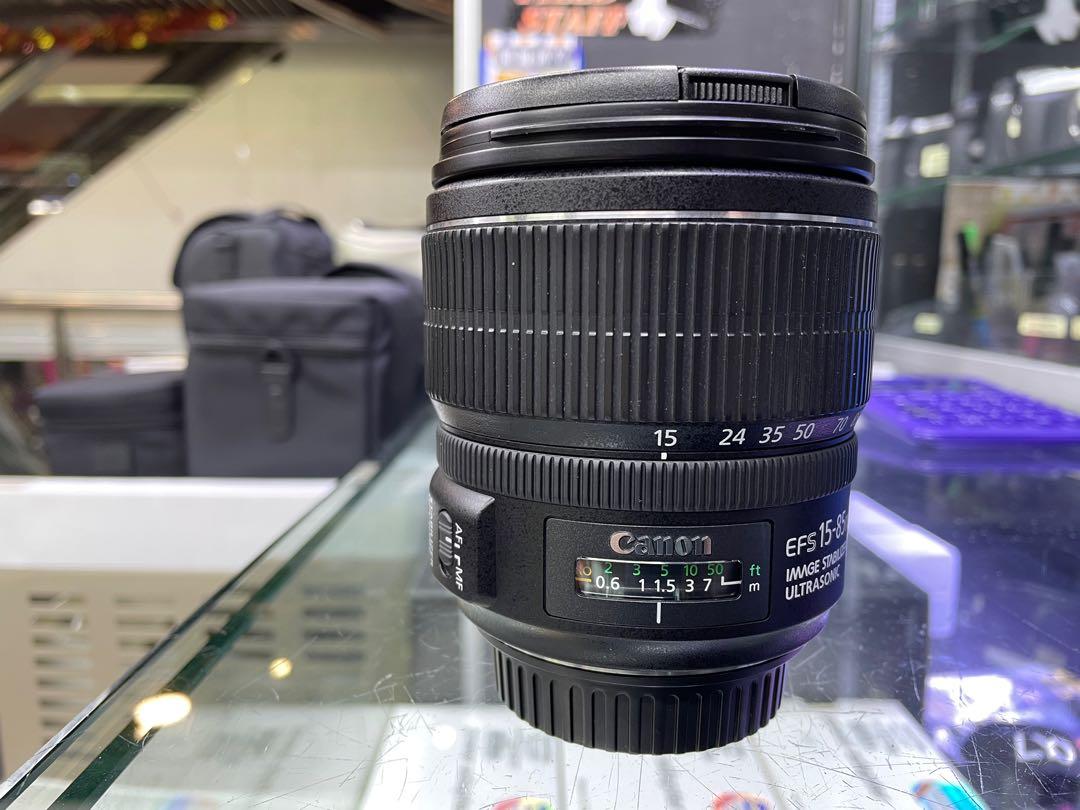 新淨防震CANON EF-S 15-85mm IS USM, 攝影器材, 鏡頭及裝備- Carousell