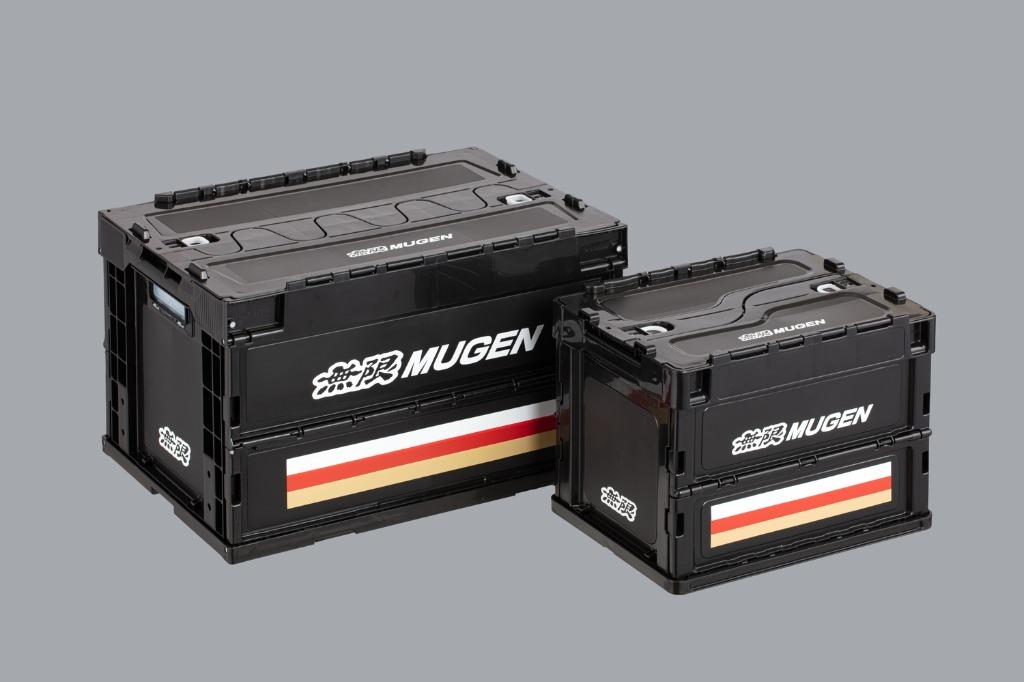 日本製造mugen 無限本田專用尾箱雜物箱收納箱可摺疊箱黑色三間車中泊露營用 2種尺寸 汽車配件 改裝 內外零件 Carousell