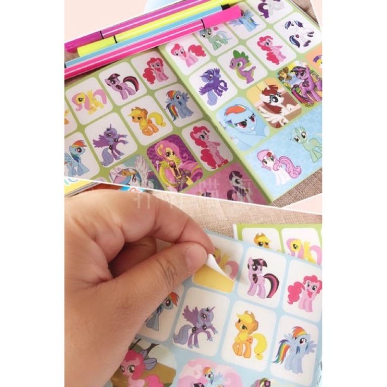 A4 Sticker Coloring Activity book for children Cartoon, Hobbies & Toys