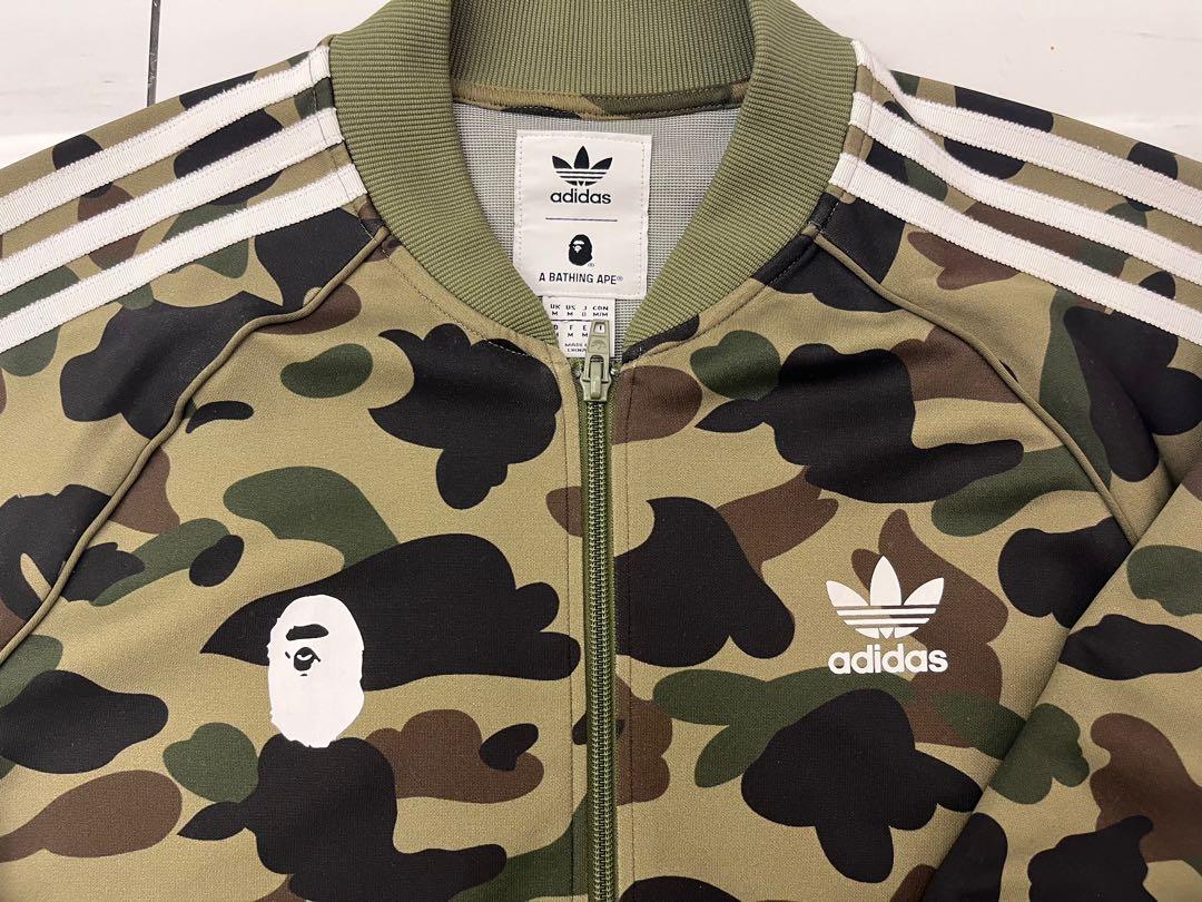 Bape x adidas adicolor track top clearance olive cargo