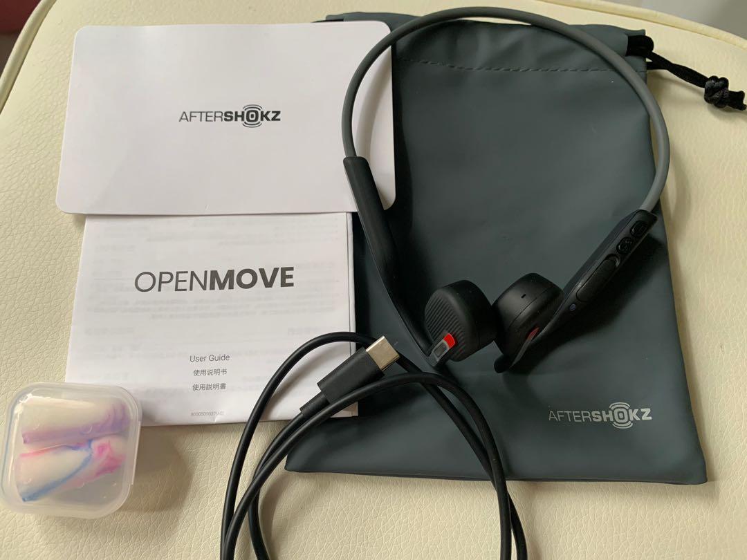 全新）藍牙耳機Aftershokz Openmove AS660-Slate Grey, 音響器材, 耳機